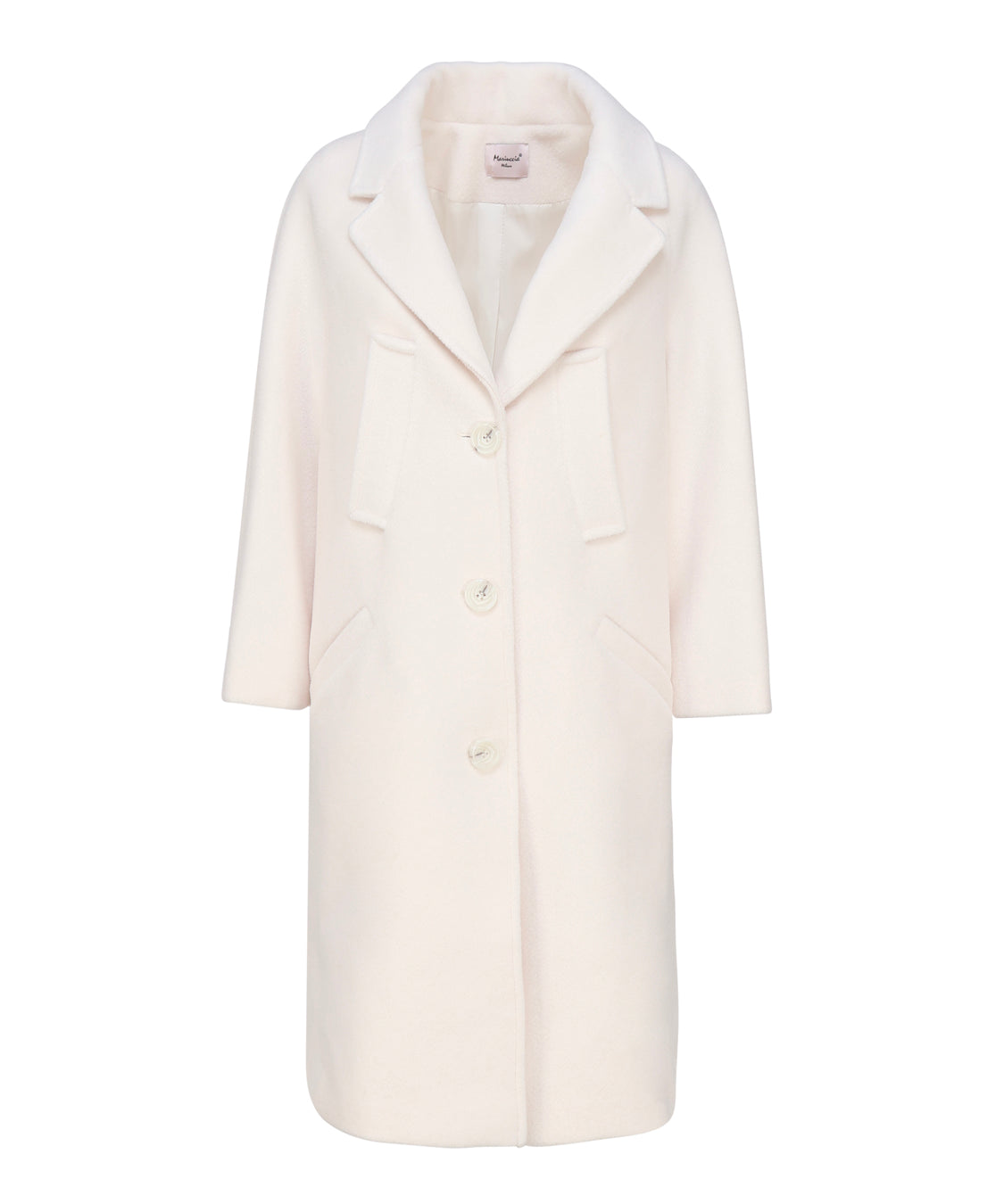 Cappotto monopetto in lana MDFW23830 -PANNA MARIUCCIA Milano 