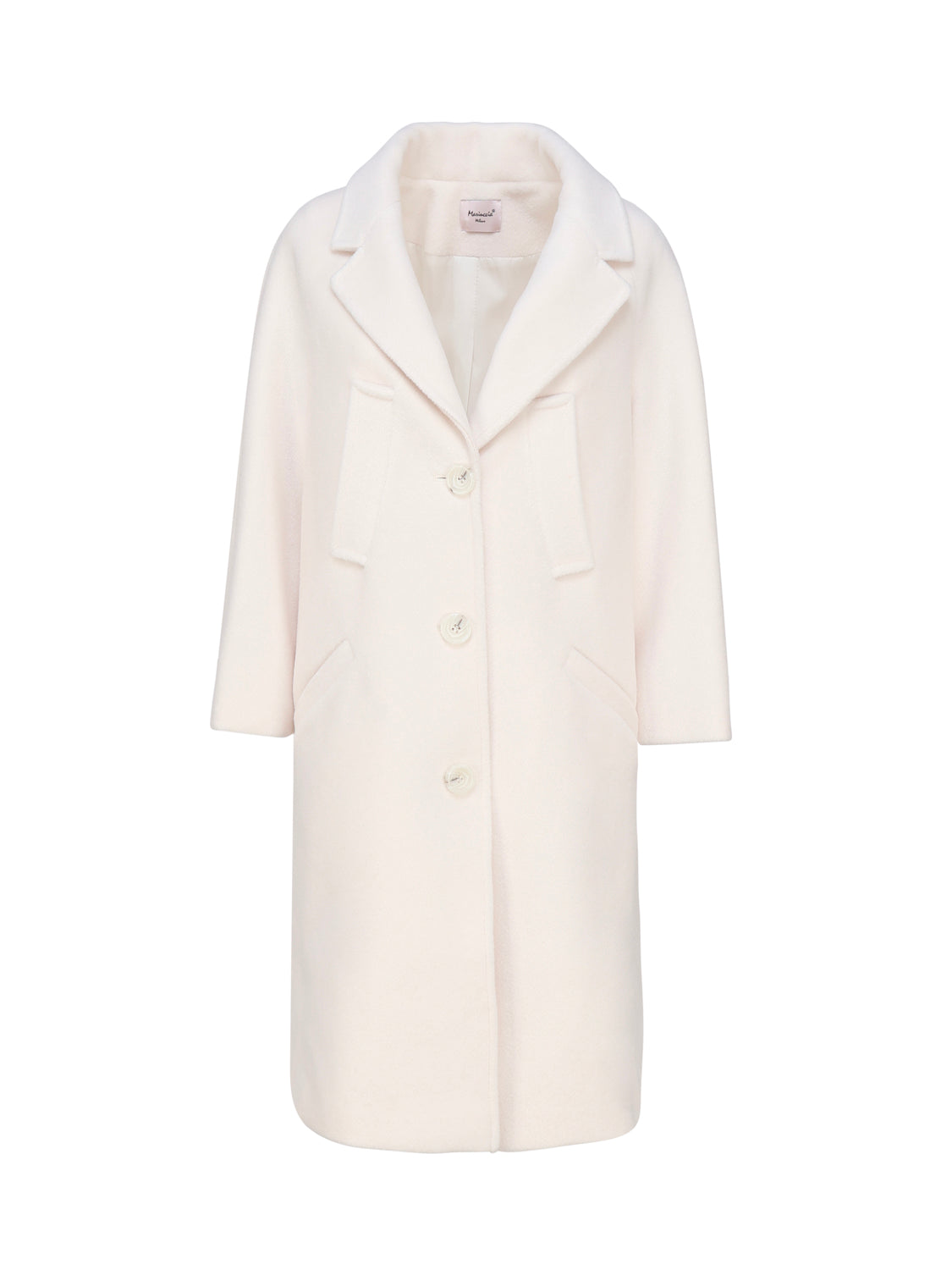 Cappotto monopetto in lana MDFW23830 -PANNA MARIUCCIA Milano 