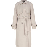 Trench oversize in cashmere<BR/> 2310160335600 FALCONE012 MAX MARA 