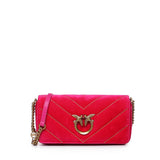 Borsa Love Click Horizontal mini in velluto 100068 A17GQ83Q PINKO 