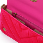 Borsa Love Click Horizontal mini in velluto 100068 A17GQ83Q PINKO 