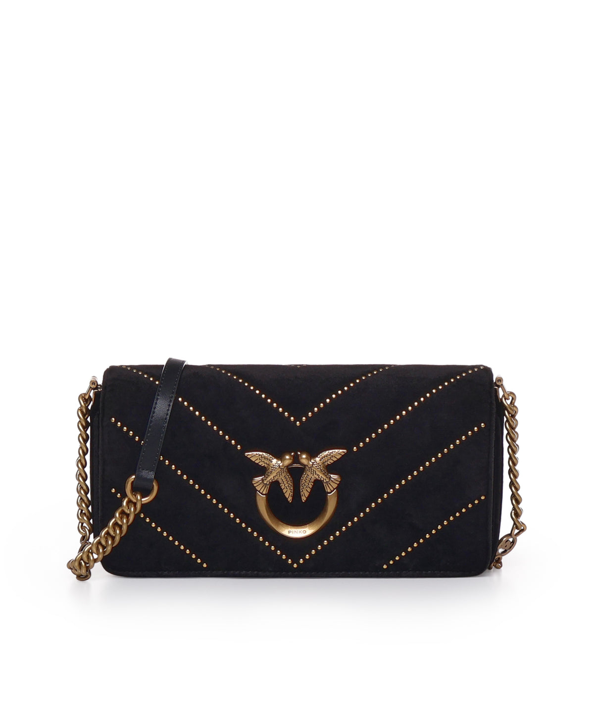 Borsa Love Click Horizontal mini in velluto 100068 A17GZ99Q PINKO 