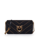 Borsa Love Click Horizontal mini in velluto 100068 A17GZ99Q PINKO 