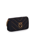 Borsa Love Click Horizontal mini in velluto 100068 A17GZ99Q PINKO 