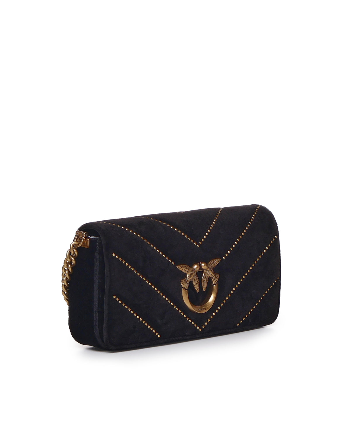 Borsa Love Click Horizontal mini in velluto 100068 A17GZ99Q PINKO 