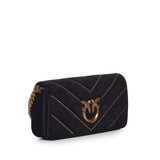 Borsa Love Click Horizontal mini in velluto 100068 A17GZ99Q PINKO 