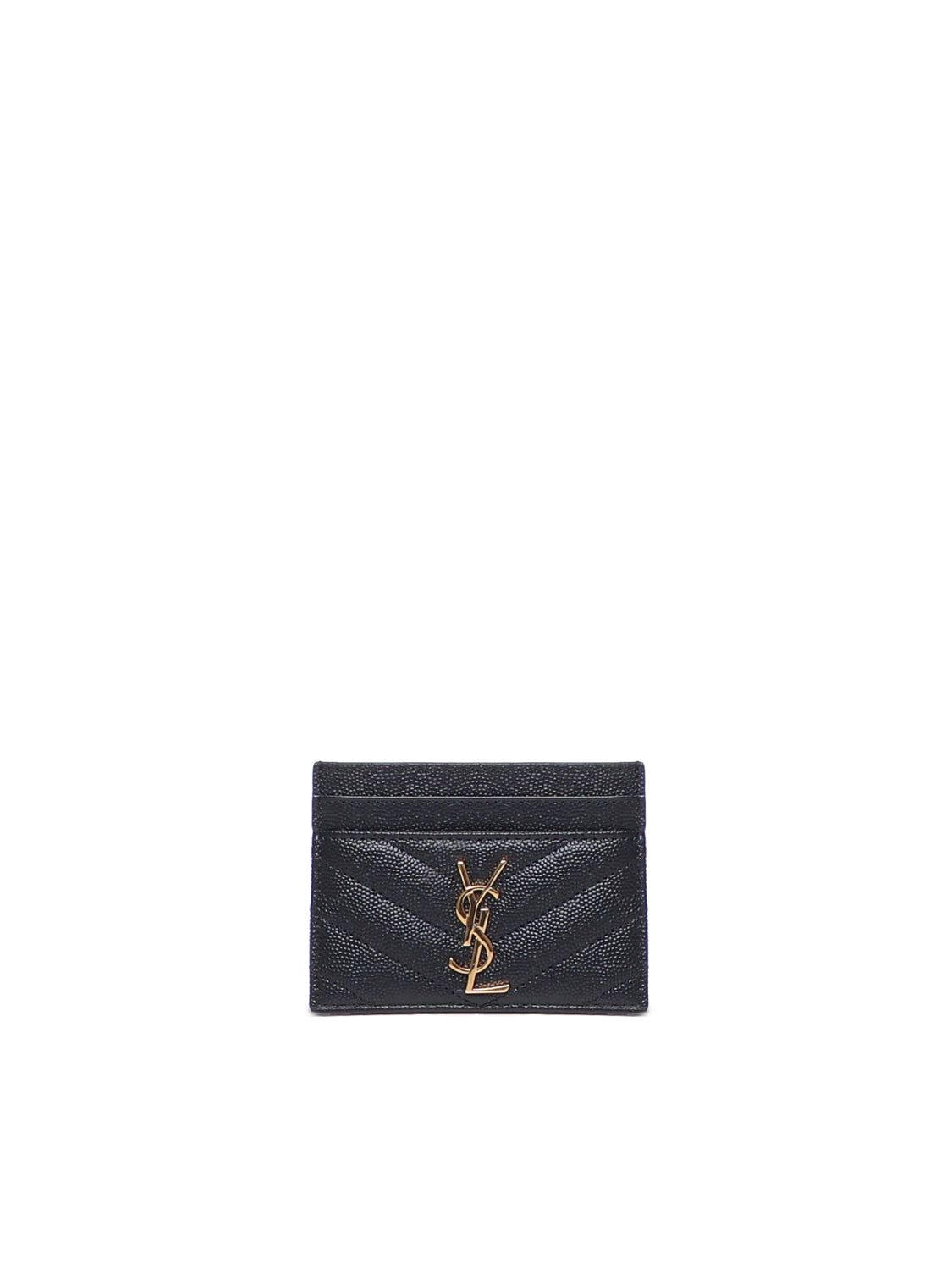 Portacarte in pelle di vitello 423291 BOW011000 SAINT LAURENT 
