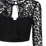 Top corto in pizzo AW23-002T LACEBLACK SELF-PORTRAIT 