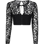Top corto in pizzo AW23-002T LACEBLACK SELF-PORTRAIT 