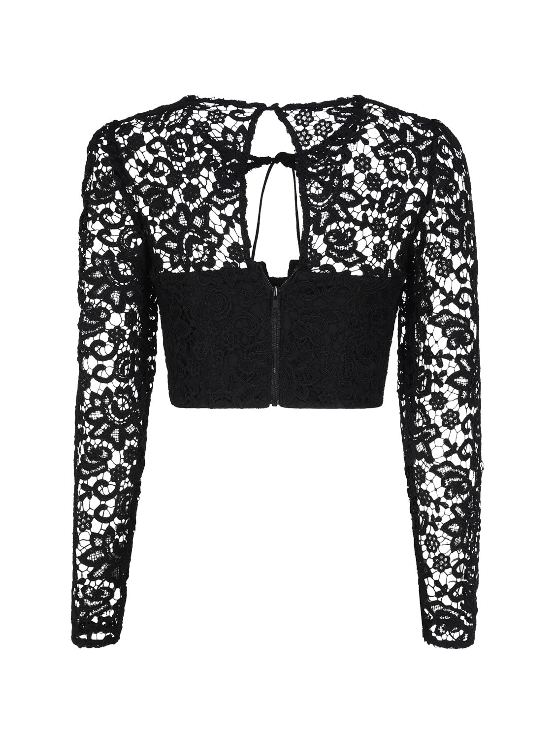 Top corto in pizzo AW23-002T LACEBLACK SELF-PORTRAIT 