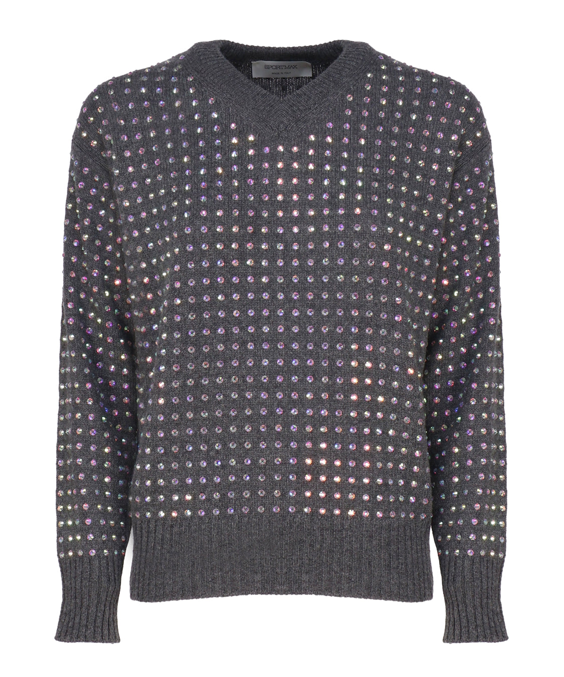 Maglia con strass applicati 2323661133600 UTA001 SPORTMAX 