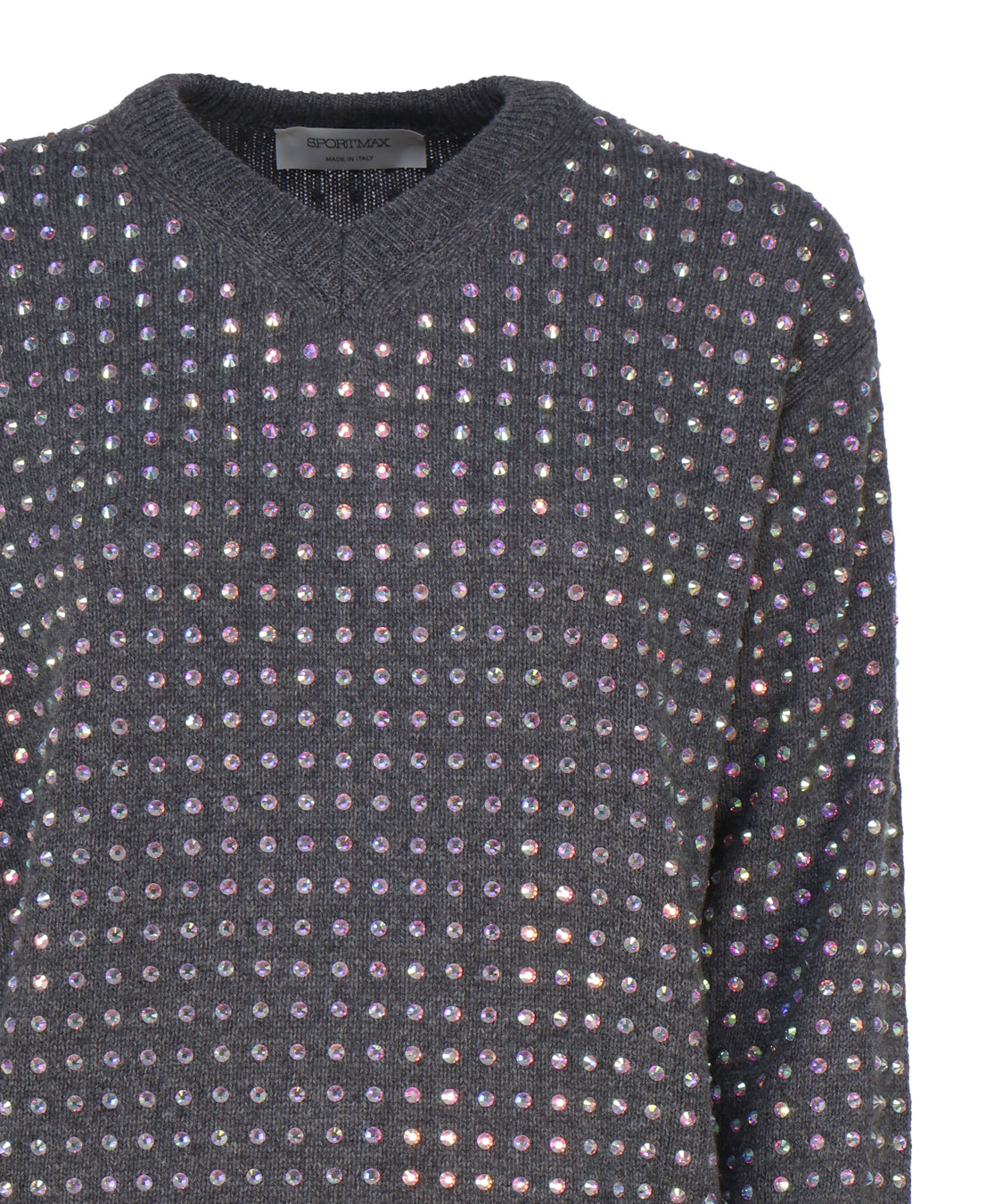 Maglia con strass applicati 2323661133600 UTA001 SPORTMAX 