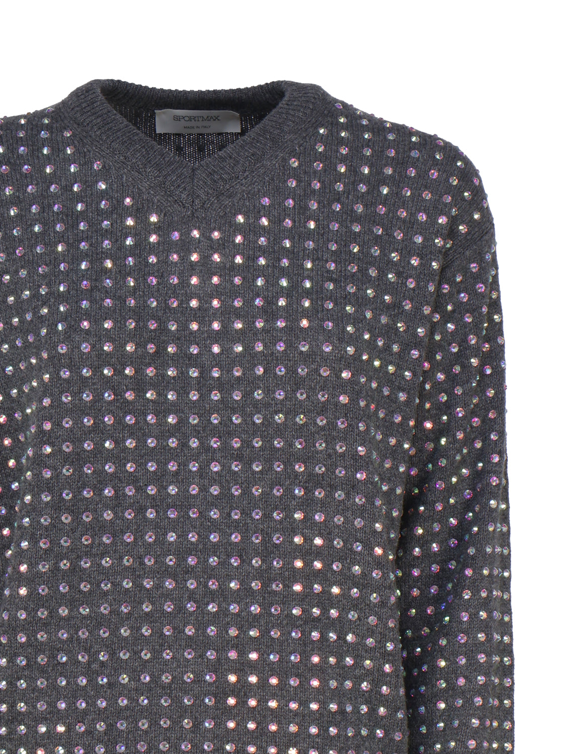 Maglia con strass applicati 2323661133600 UTA001 SPORTMAX 