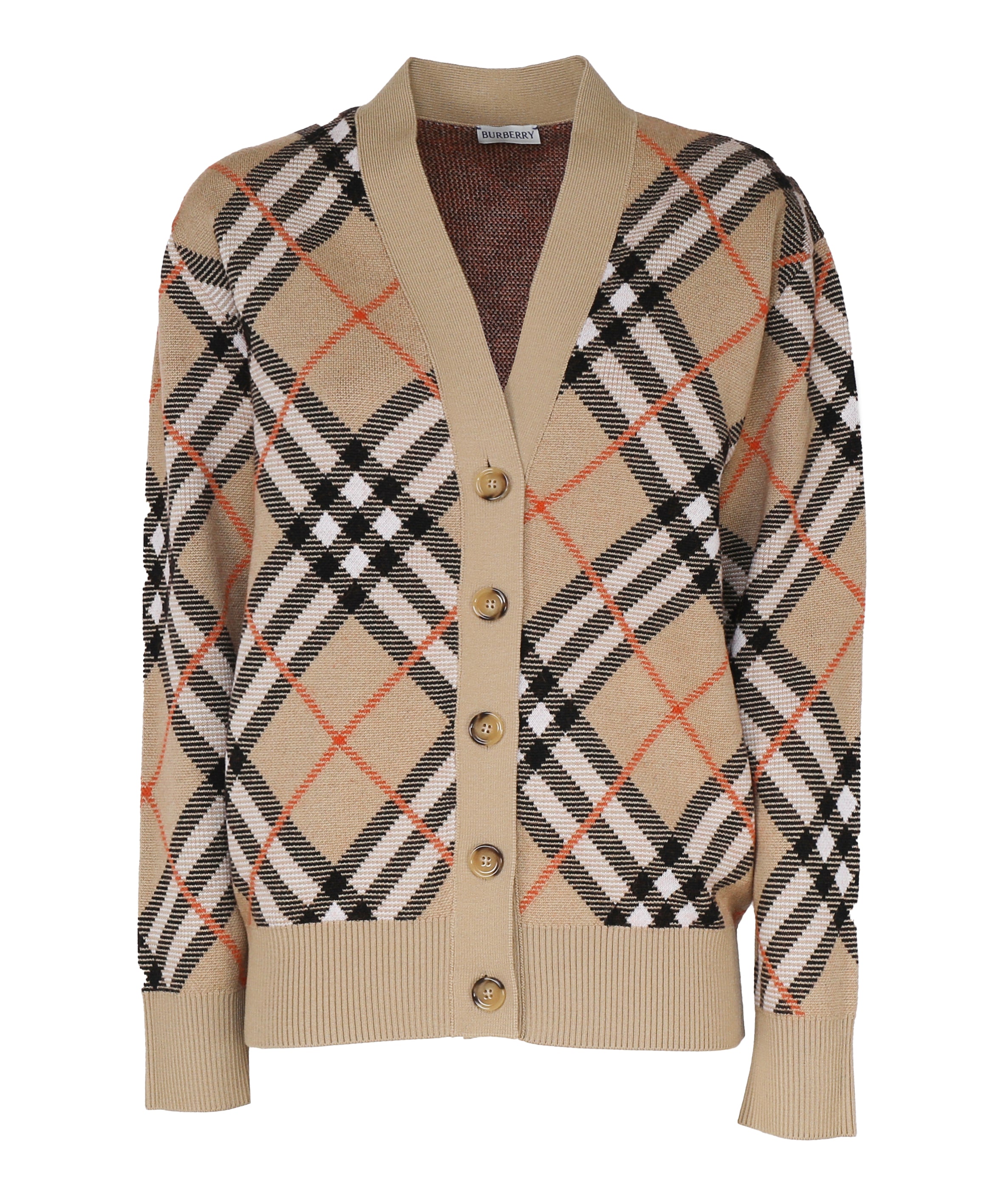 Cardigan con motivo check 8093491 B9368 BURBERRY 