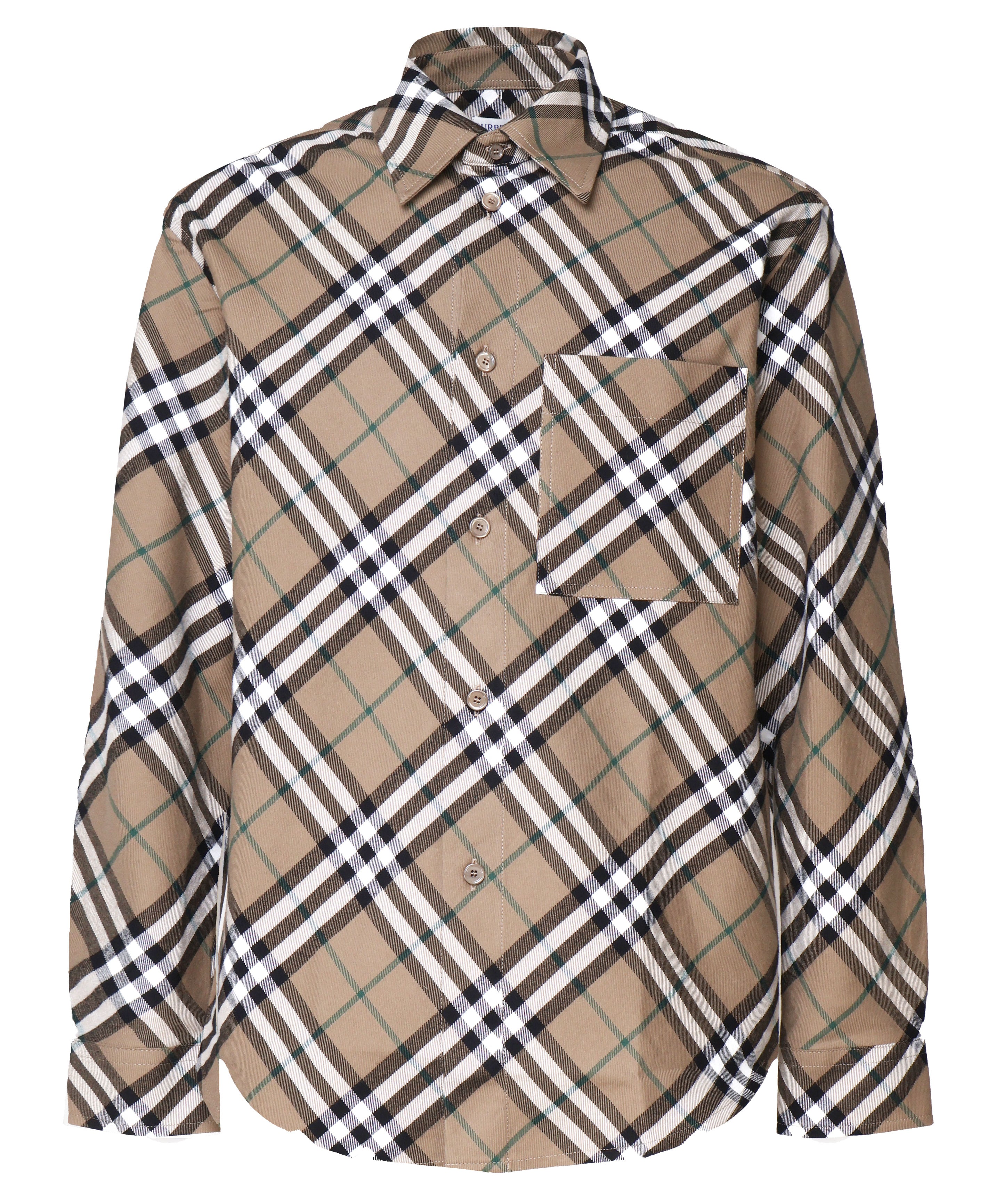 Camicia vintage check in misto lana 8095342 C1202 BURBERRY 