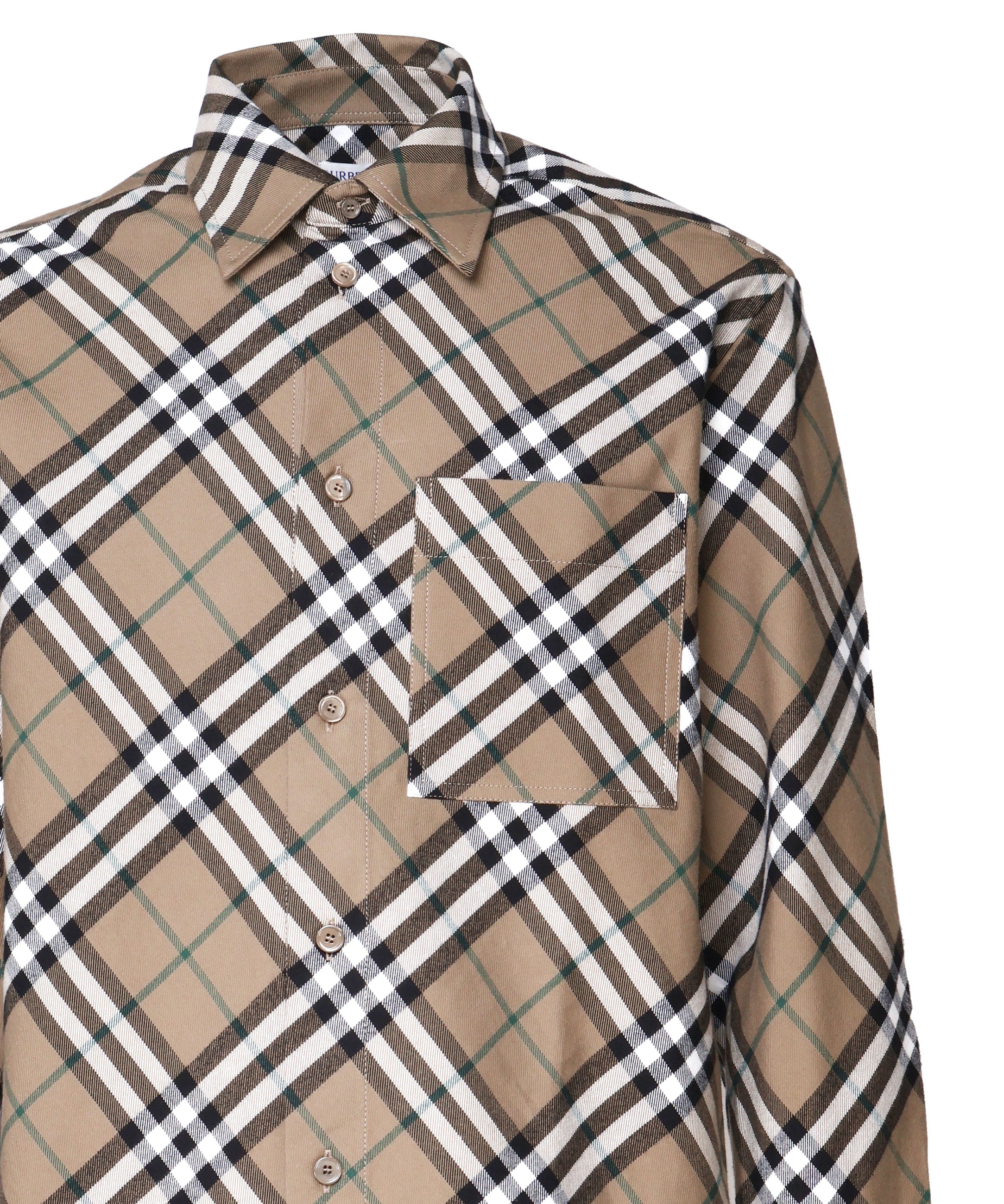Camicia vintage check in misto lana 8095342 C1202 BURBERRY 