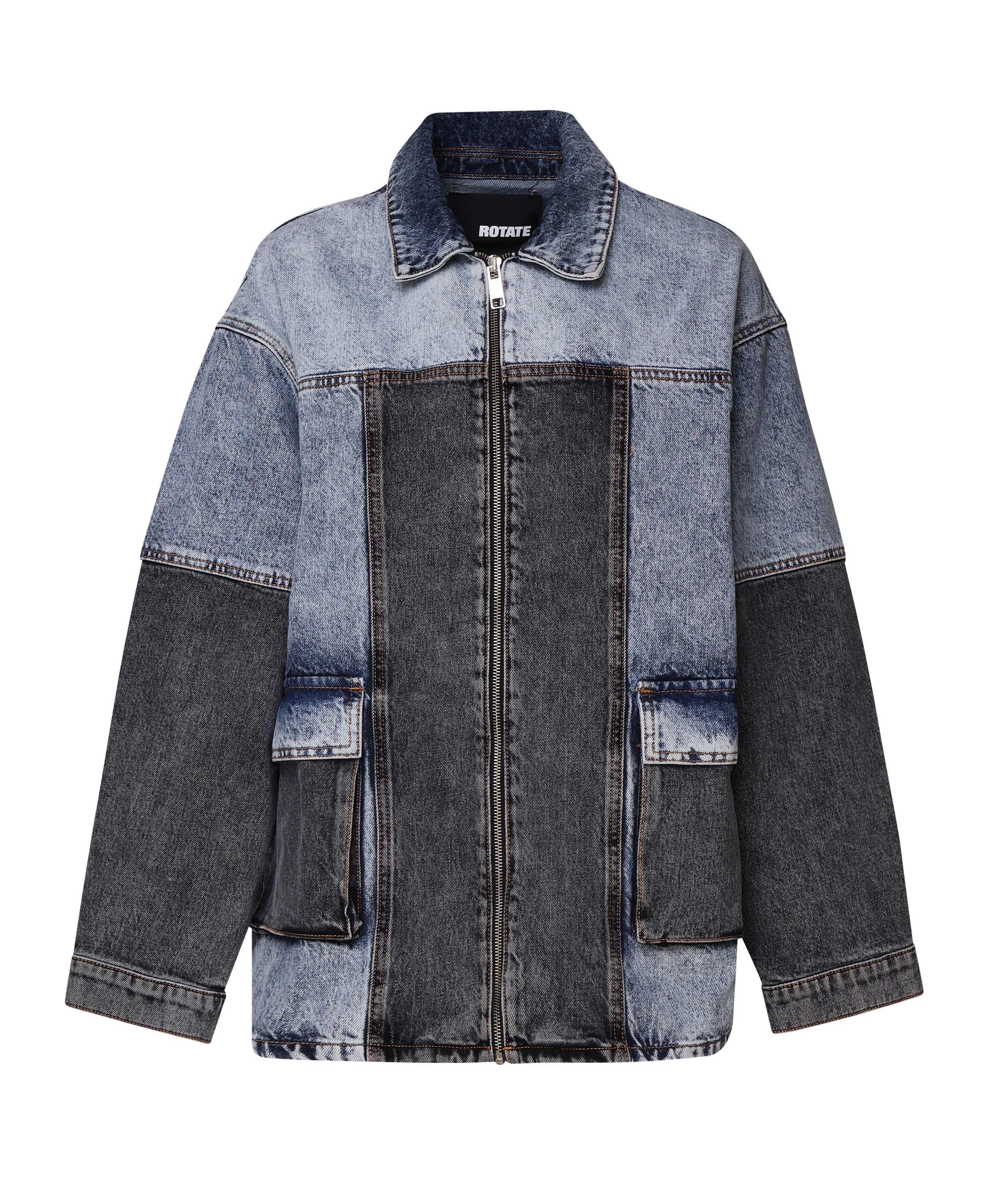 Giacca oversized Patchwork 112822 1603 ROTATE 