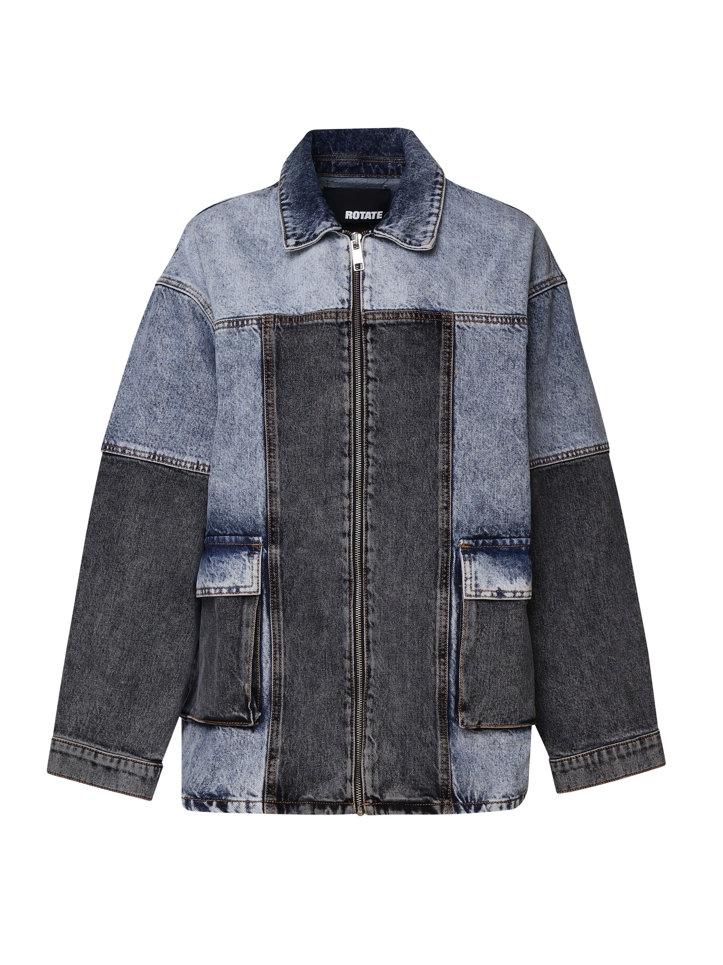 Giacca oversized Patchwork 112822 1603 ROTATE 