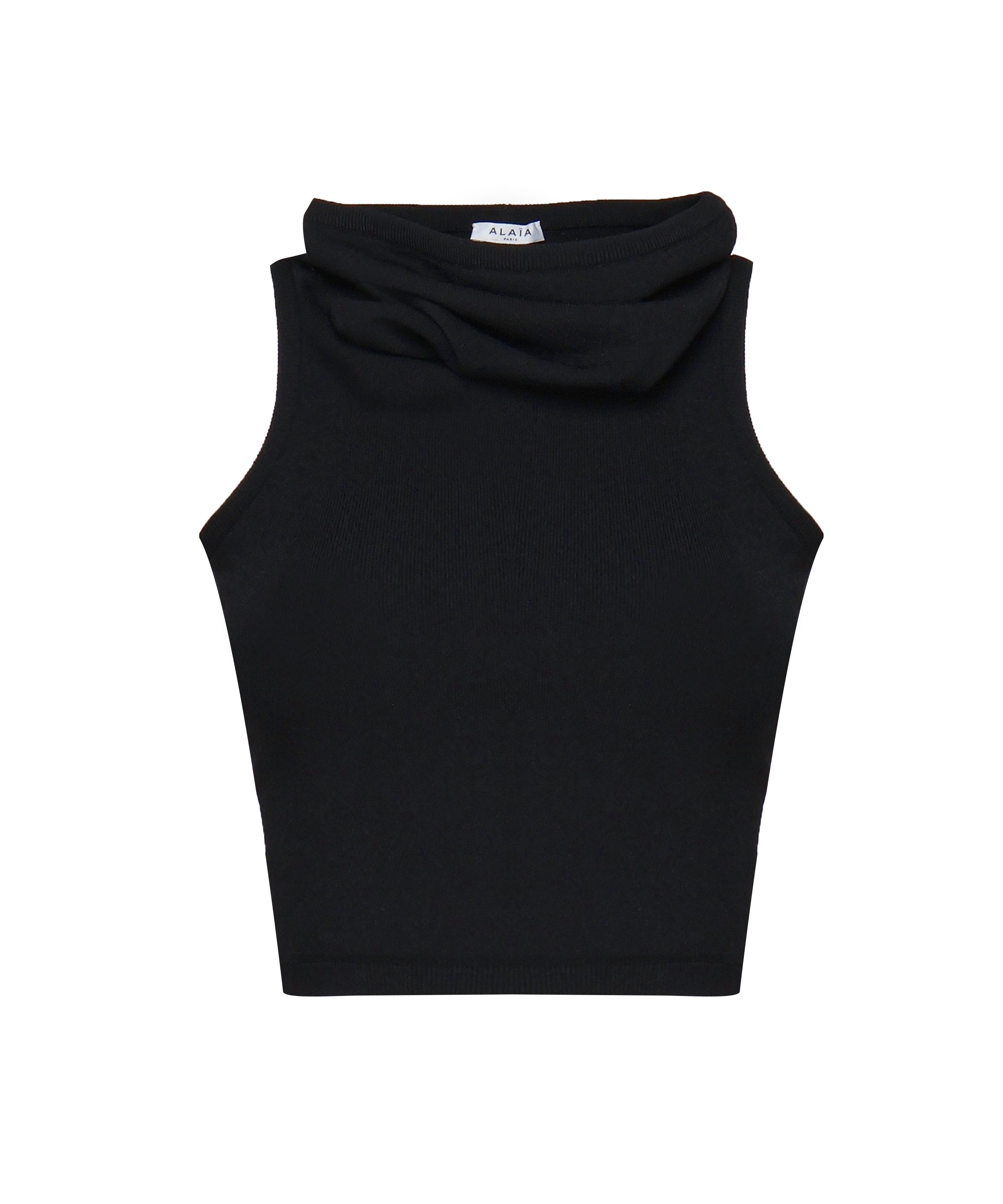 Top Con Cappuccio Nero AA9H10694M035 995 ALAIA 