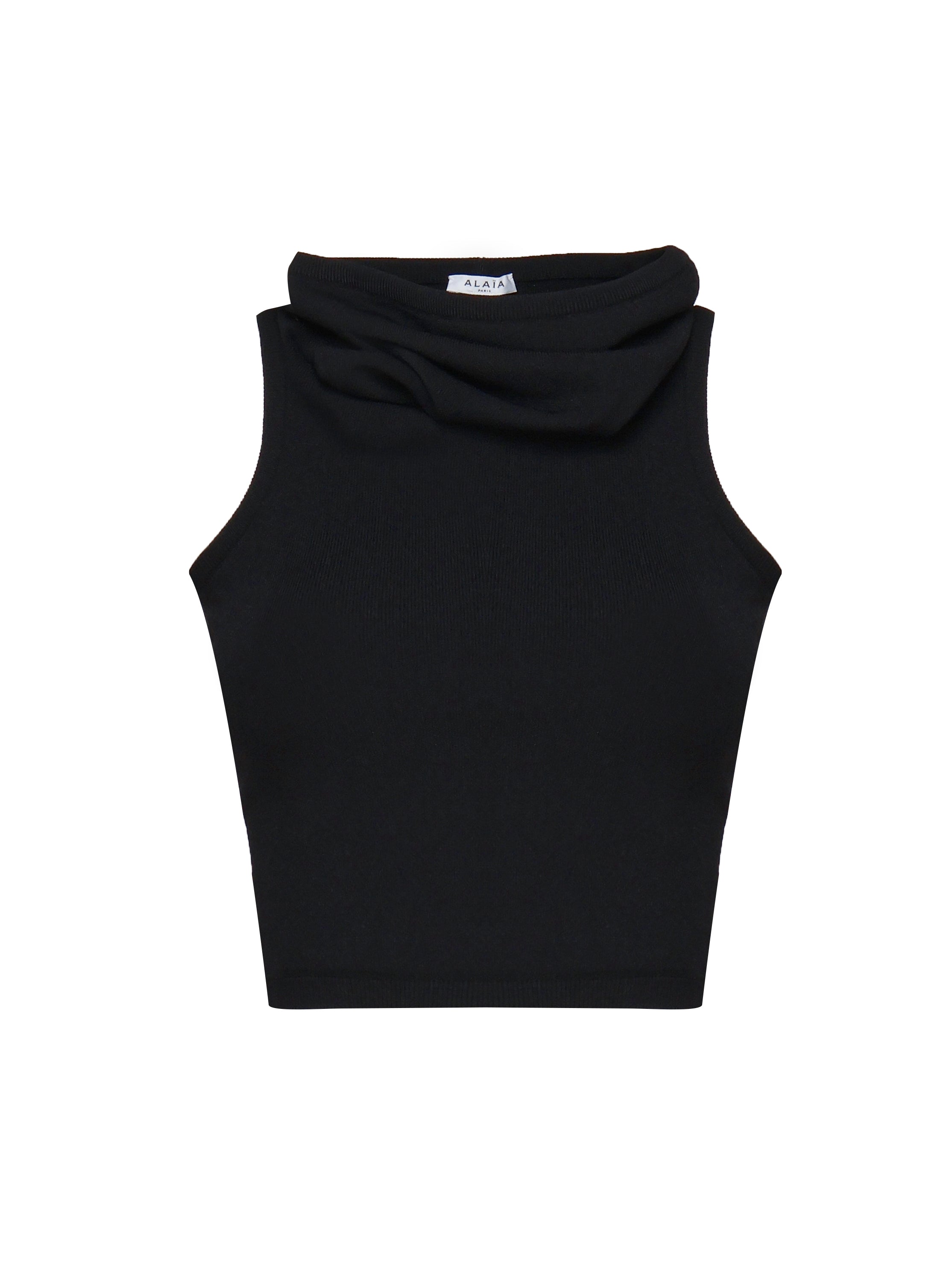 Top Con Cappuccio Nero AA9H10694M035 995 ALAIA 