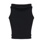 Top Con Cappuccio Nero AA9H10694M035 995 ALAIA 