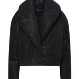 Giacca effetto pelle martellata AUW4PUFF BLACK ALBERTO AUDENINO 