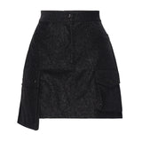 Minigonna Tonia cargo AUWTONIA BLACK ALBERTO AUDENINO 