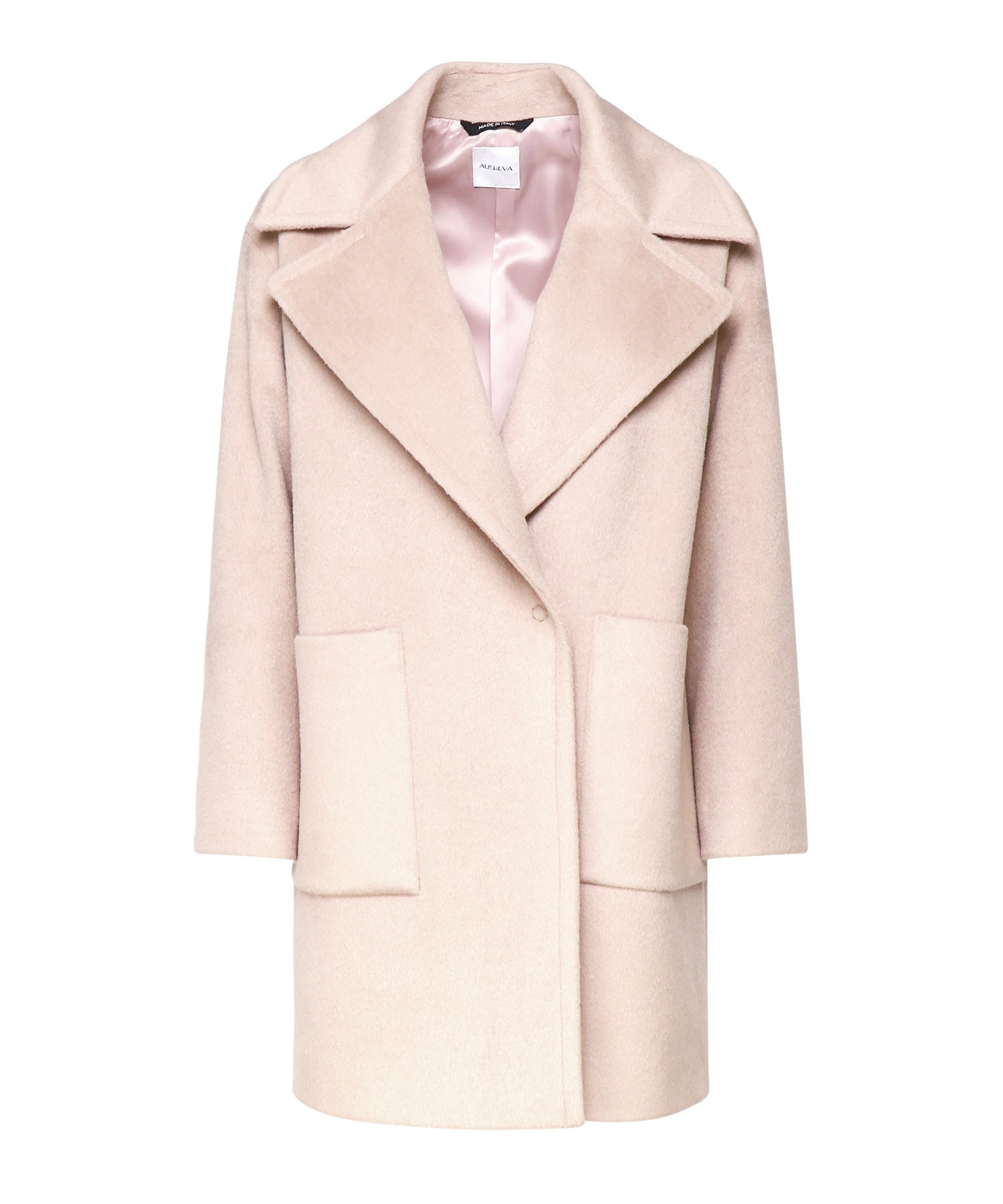 Cappotto in panno di lana 25AL112 ROSA ALISHEVA 