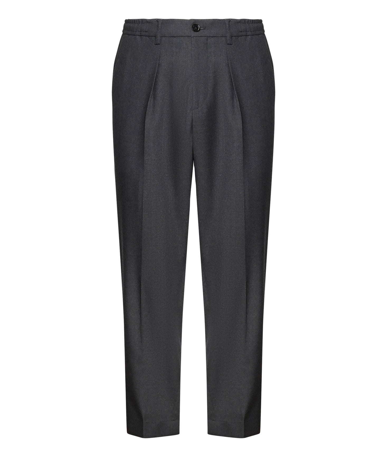 Pantaloni in lana vergine DOMINIQUE WMLGRIGIO SCURO MELANGE BE ABLE 