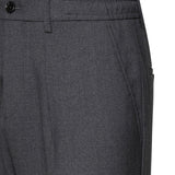 Pantaloni in lana vergine DOMINIQUE WMLGRIGIO SCURO MELANGE BE ABLE 