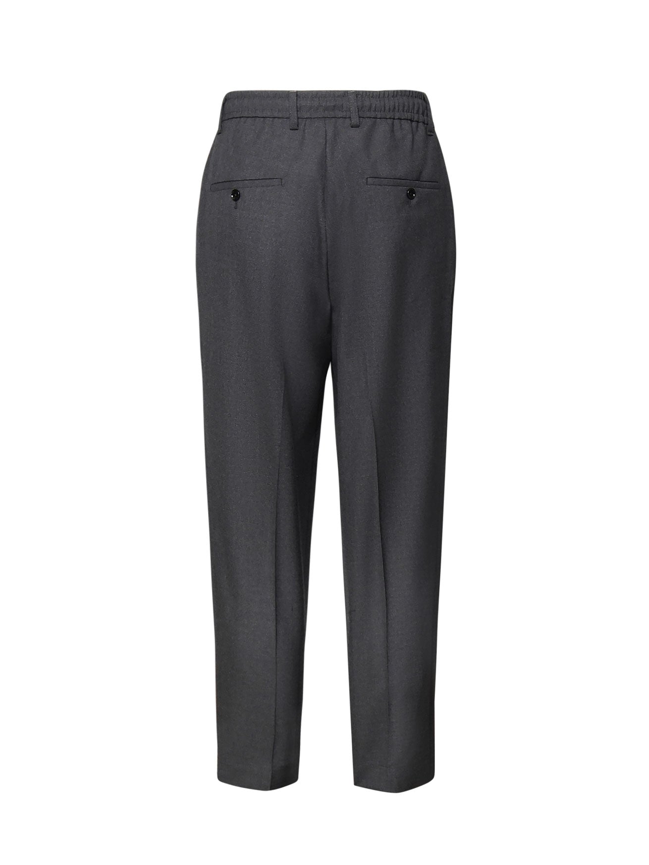 Pantaloni in lana vergine DOMINIQUE WMLGRIGIO SCURO MELANGE BE ABLE 