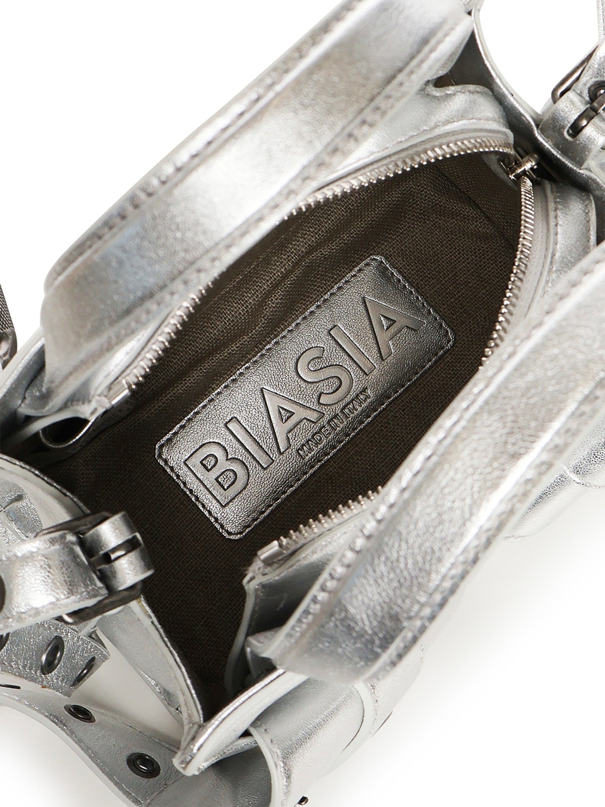 Borsa a spalla Y2K FBBP70004LAM -ARGENTO/SILV ANT BIASIA 