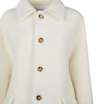 Cappotto bouclé in lana e mohair 709034 V25G09000 BOTTEGA VENETA 