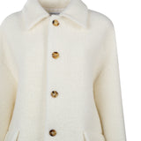 Cappotto bouclé in lana e mohair 709034 V25G09000 BOTTEGA VENETA 