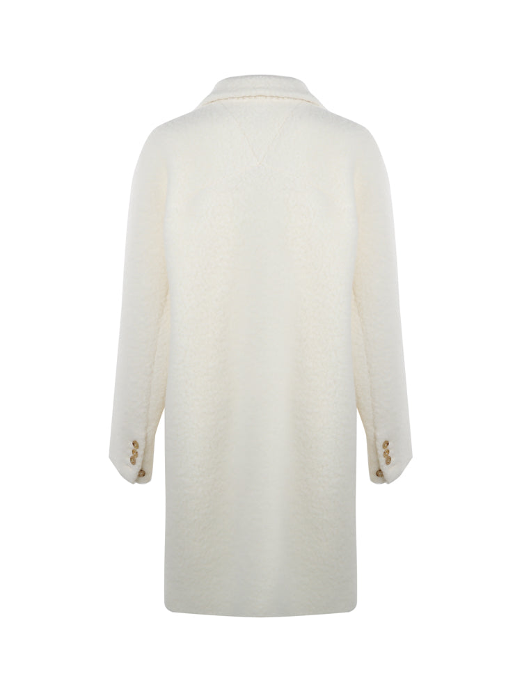 Cappotto bouclé in lana e mohair 709034 V25G09000 BOTTEGA VENETA 
