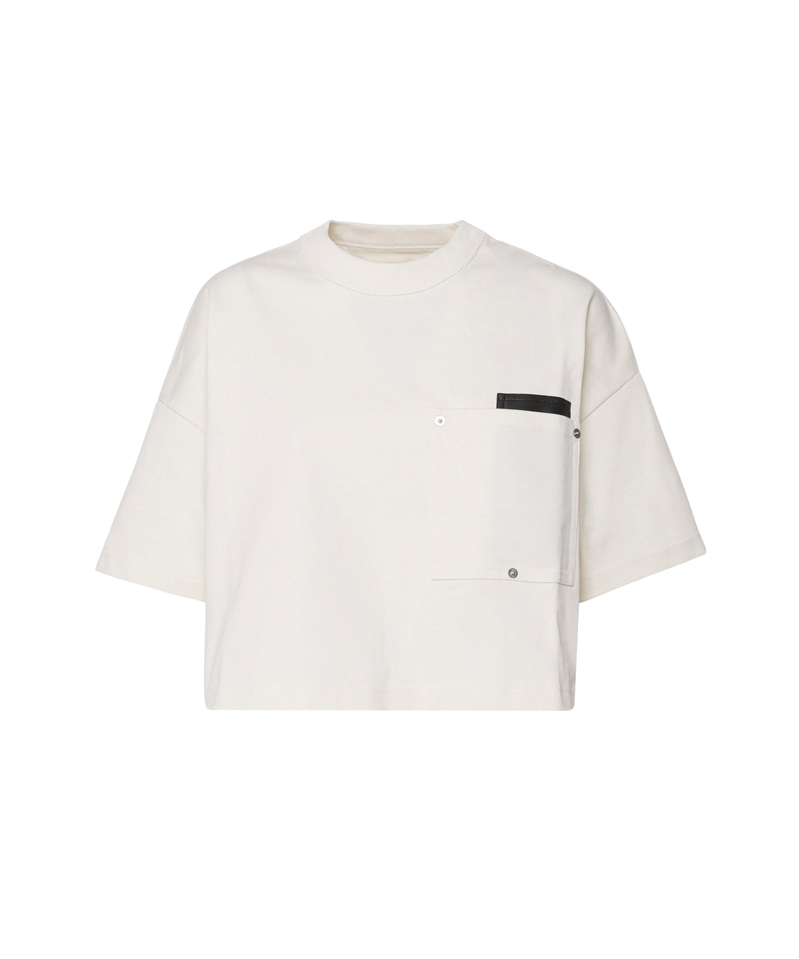 T-shirt crop top in cotone 796160 VKLZ02679 BOTTEGA VENETA 