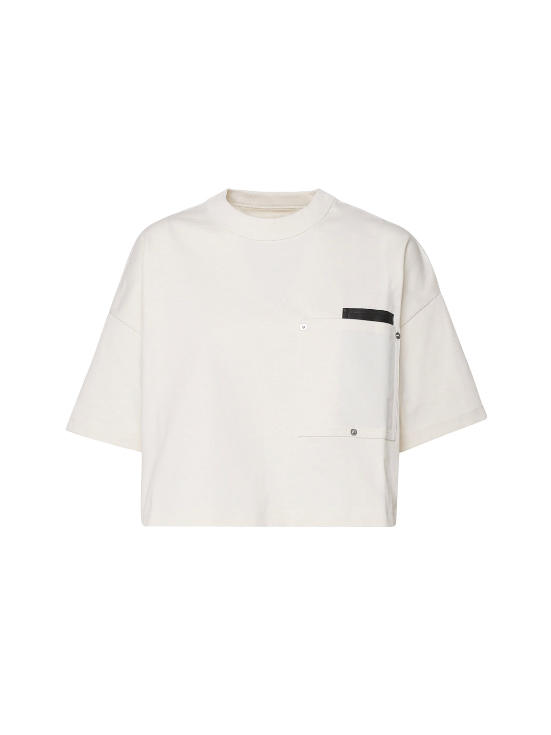 T-shirt crop top in cotone 796160 VKLZ02679 BOTTEGA VENETA 