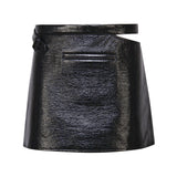 Mini gonna glossy 424CJU198VY0014 9999 COURREGES 