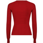 Top in maglia coste con cut-out 424MT0364FI0001 4031 COURREGES 