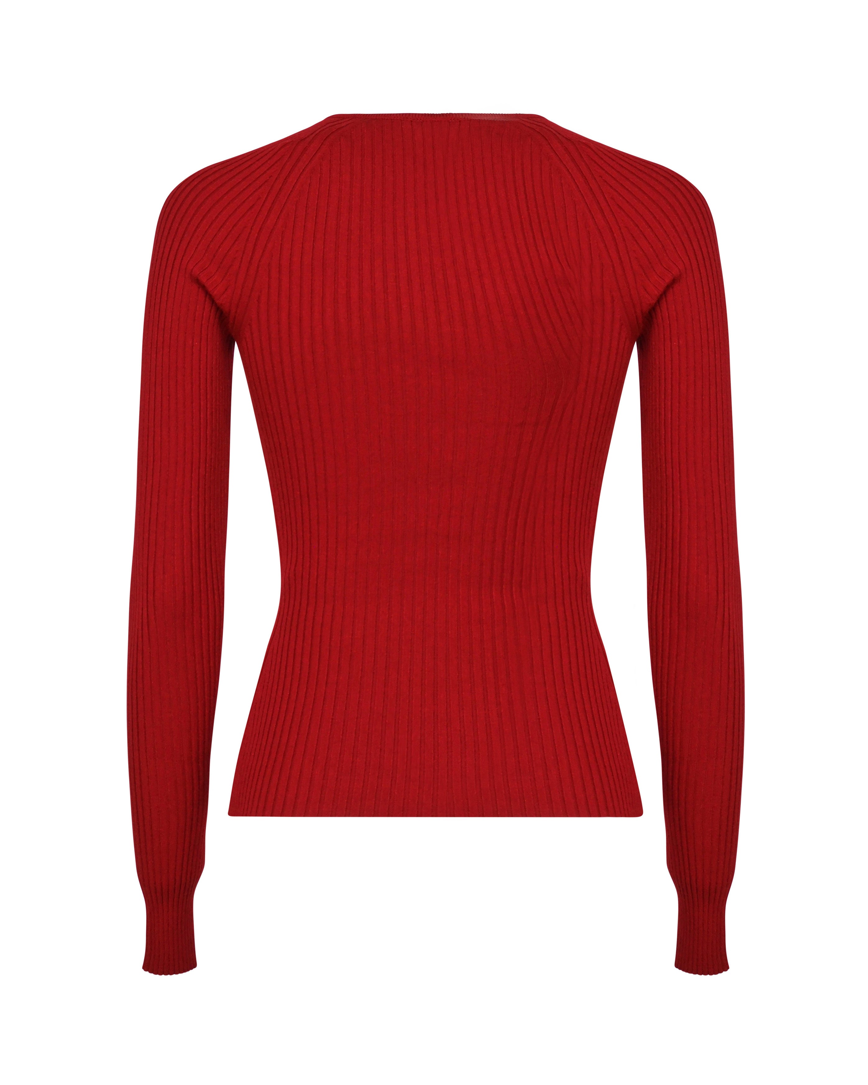 Top in maglia coste con cut-out 424MT0364FI0001 4031 COURREGES 