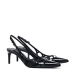 Slingback in pelle di vitello lucida CG0778 A103780999 DOLCE & GABBANA 
