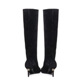 Stivali in suede CU1139 A680780999 DOLCE & GABBANA 