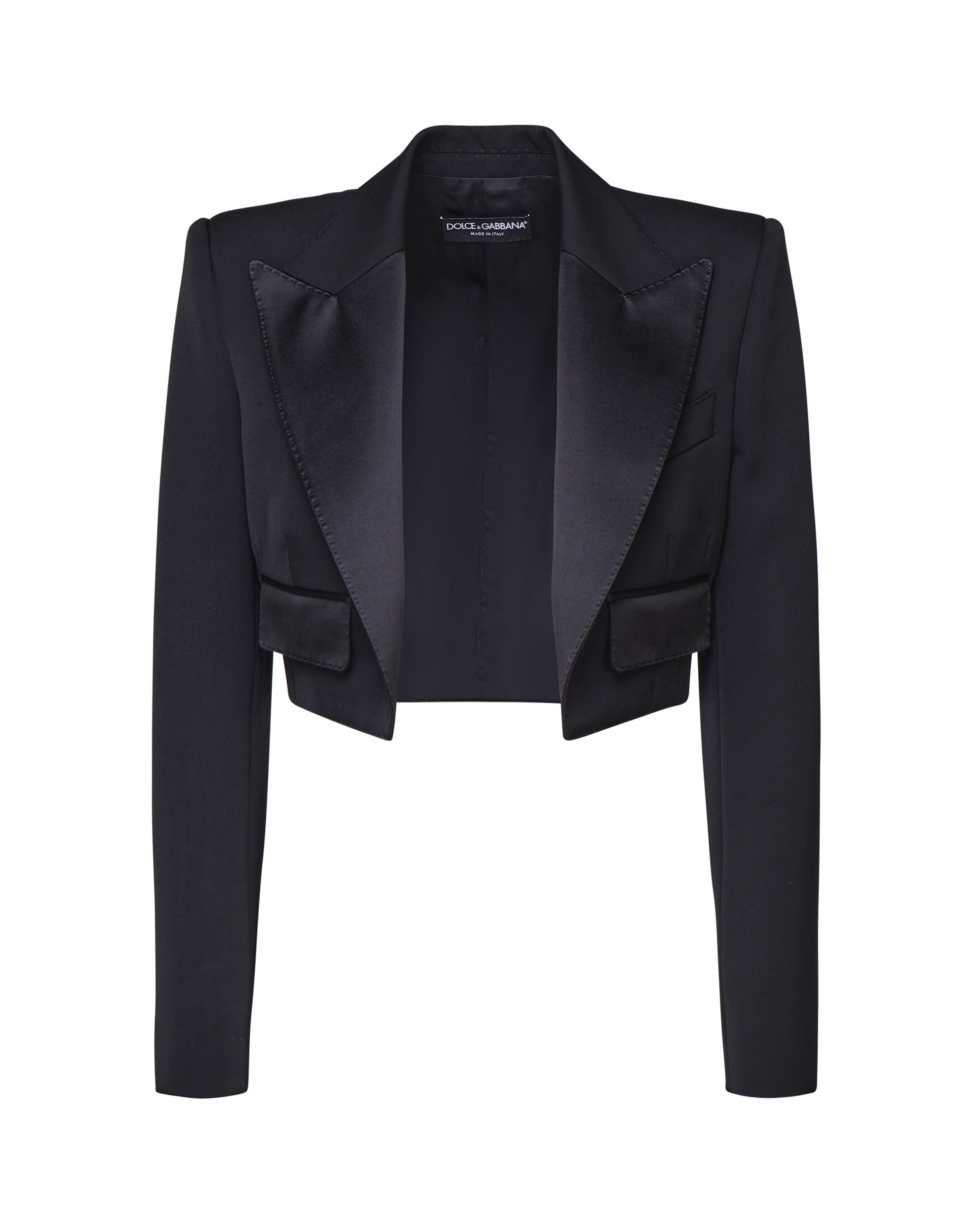 Spencer tuxedo in gabardina di lana F296YT FU21EN0000 DOLCE & GABBANA 