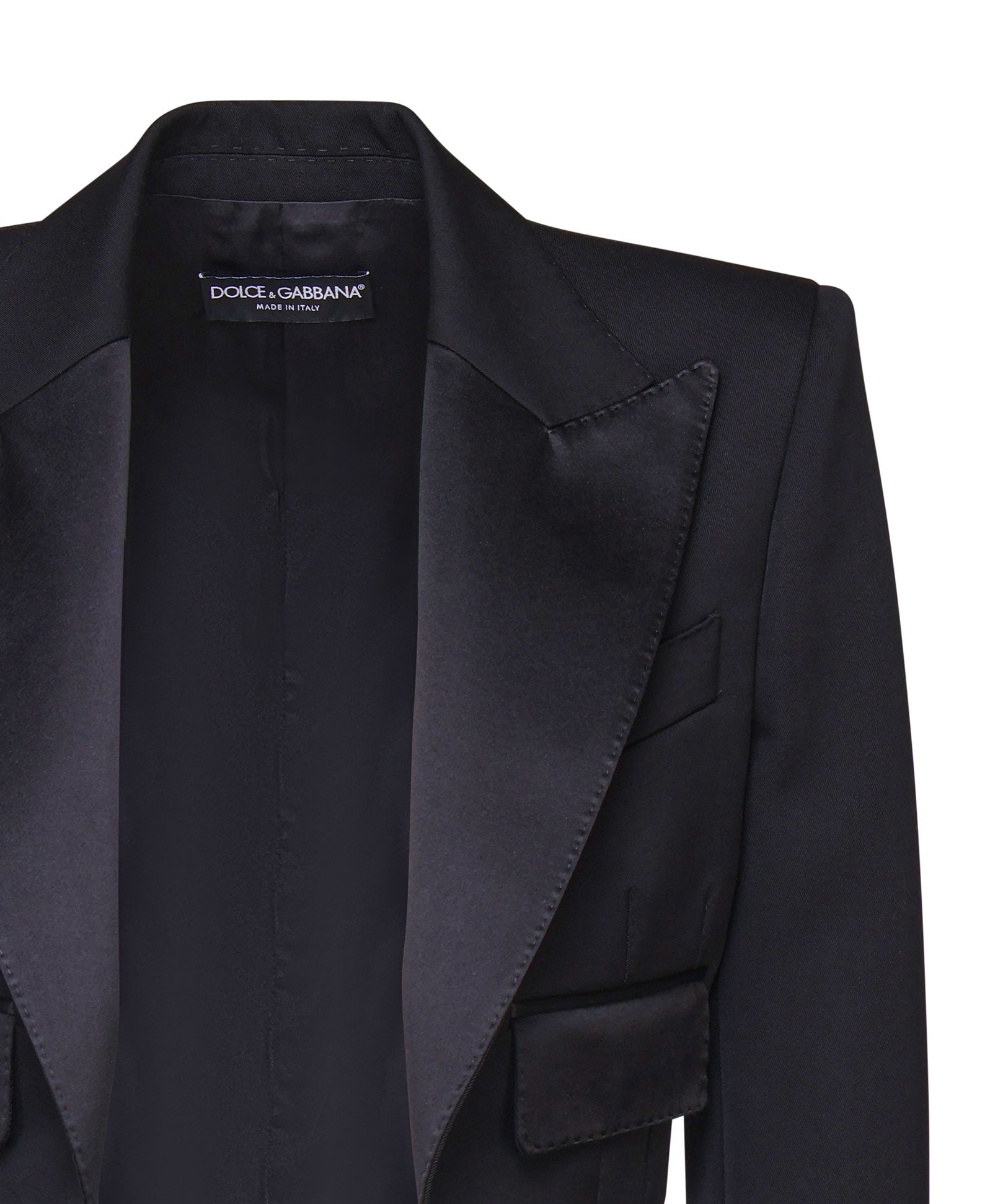 Spencer tuxedo in gabardina di lana F296YT FU21EN0000 DOLCE & GABBANA 