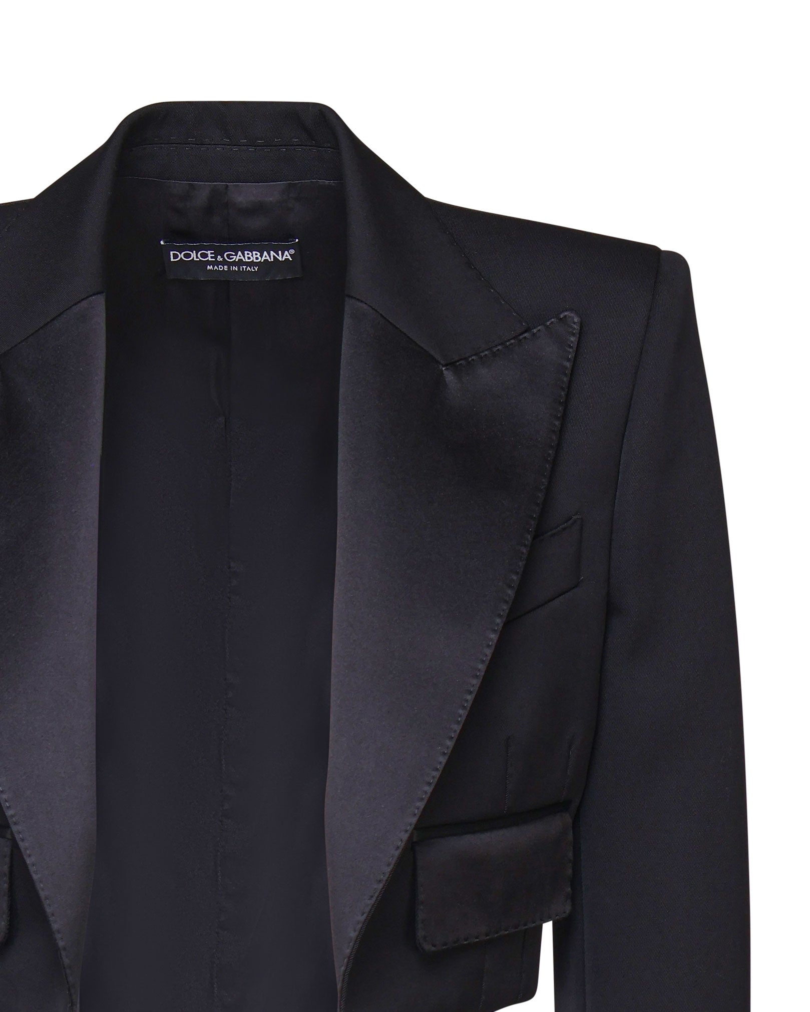 Spencer tuxedo in gabardina di lana F296YT FU21EN0000 DOLCE & GABBANA 