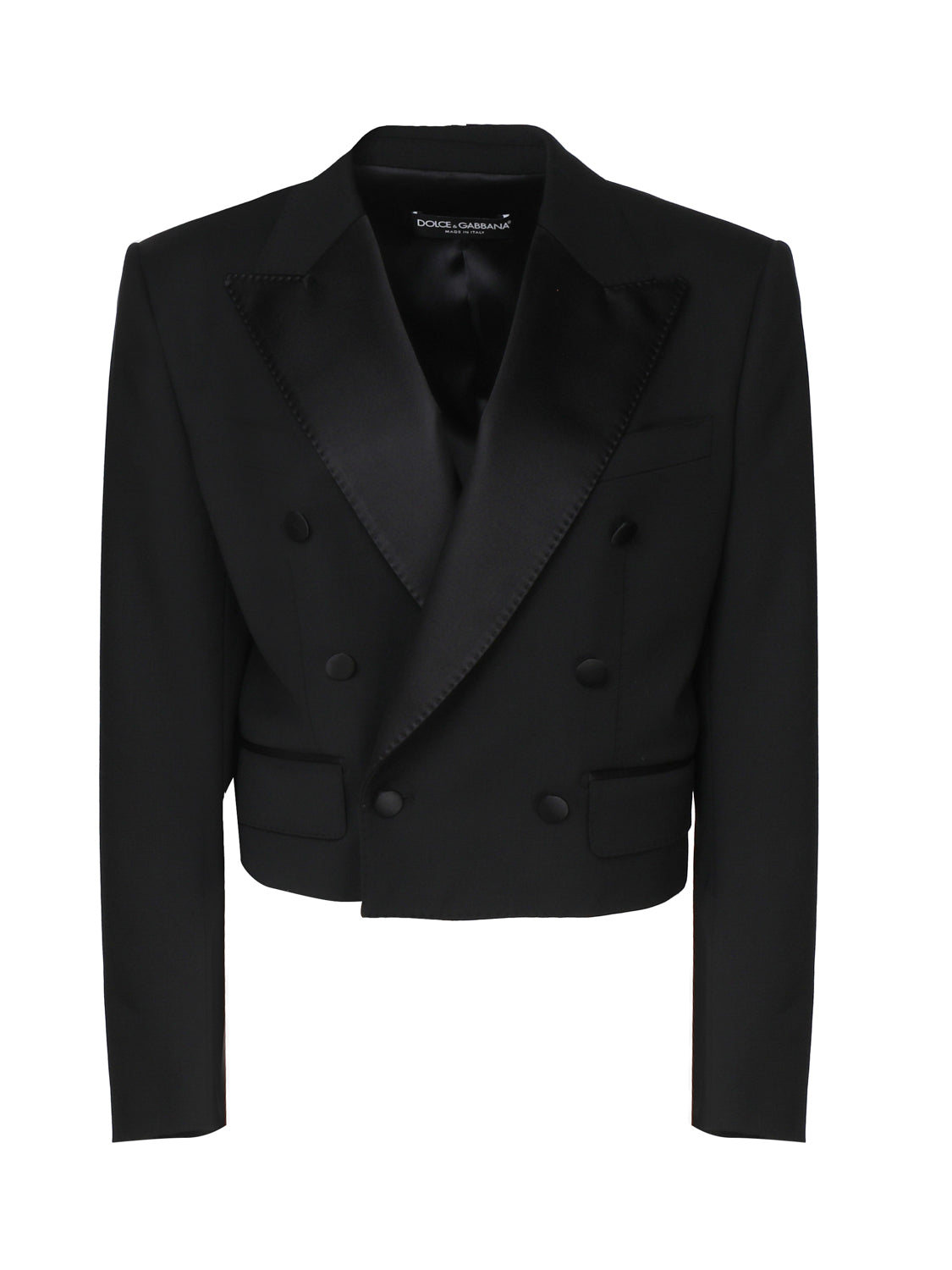 Giacca corta doppiopetto tuxedo F29MCT FUBE7N0000 DOLCE & GABBANA 