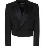 Giacca corta doppiopetto tuxedo F29MCT FUBE7N0000 DOLCE & GABBANA 