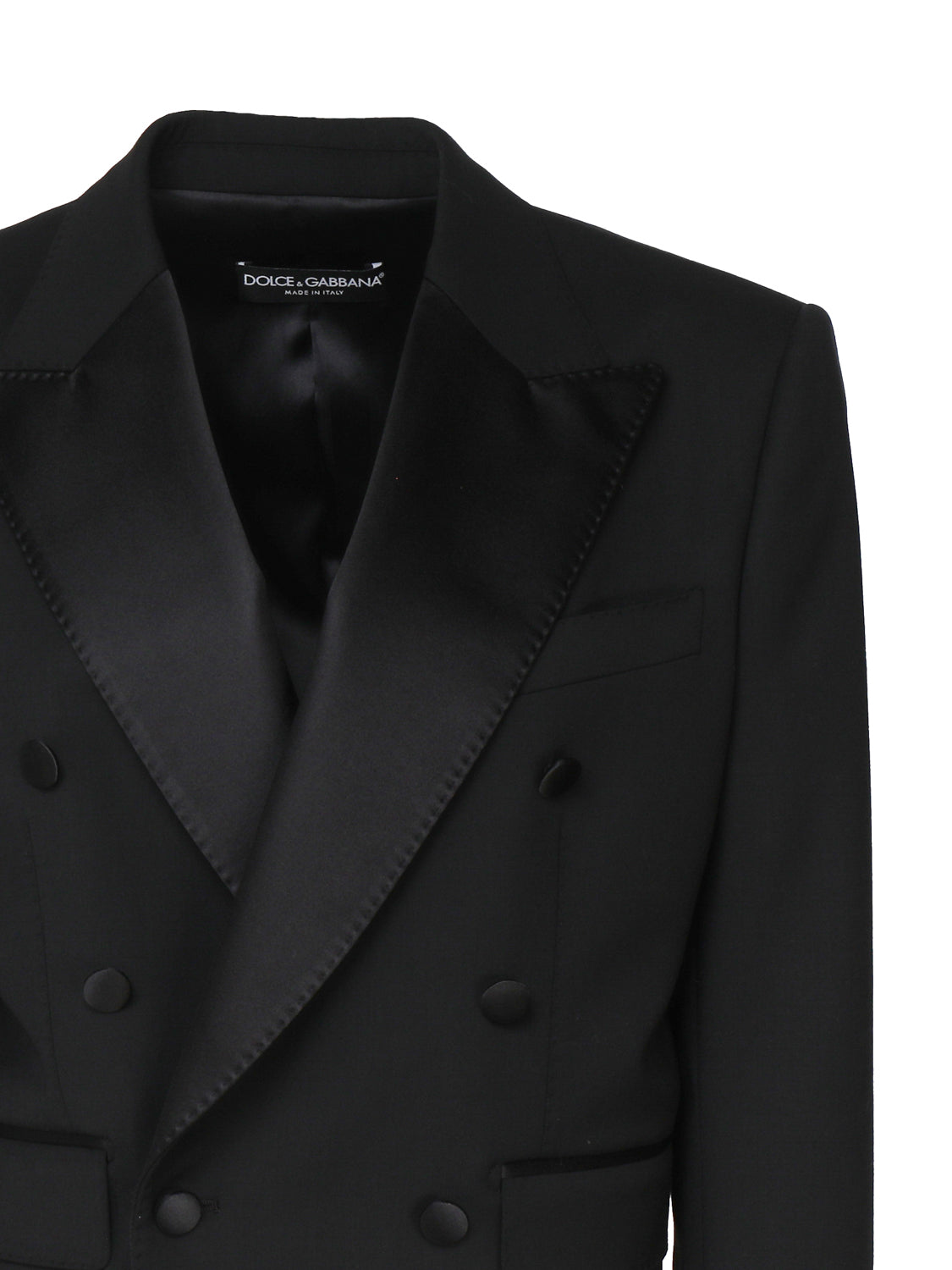 Giacca corta doppiopetto tuxedo F29MCT FUBE7N0000 DOLCE & GABBANA 