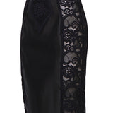 Abito longuette corsetteria in raso e pizzo F6JKZT GDCL9N0000 DOLCE & GABBANA 