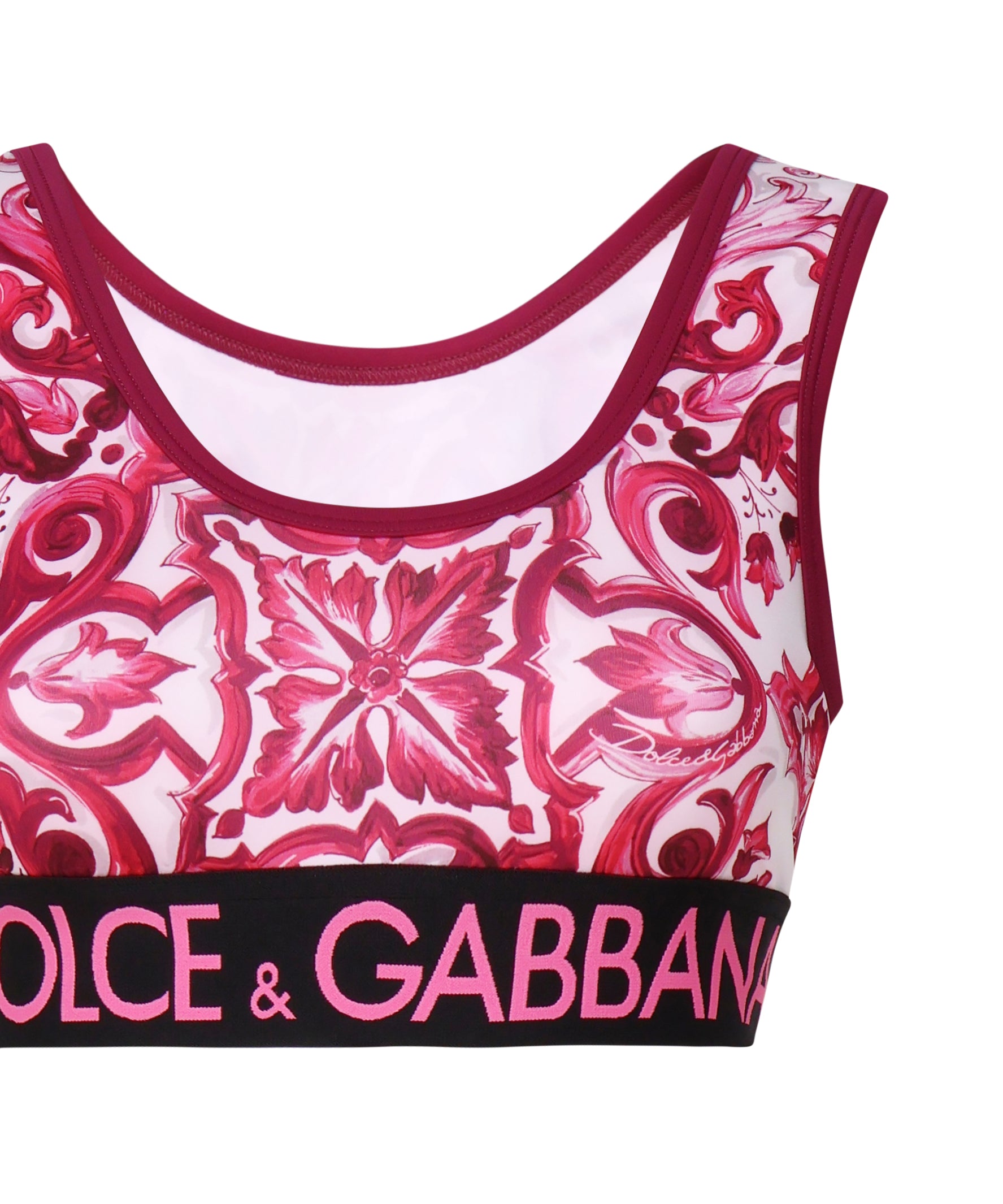 Top sportivo Majolica F777YT FPG7BH83TN DOLCE & GABBANA 